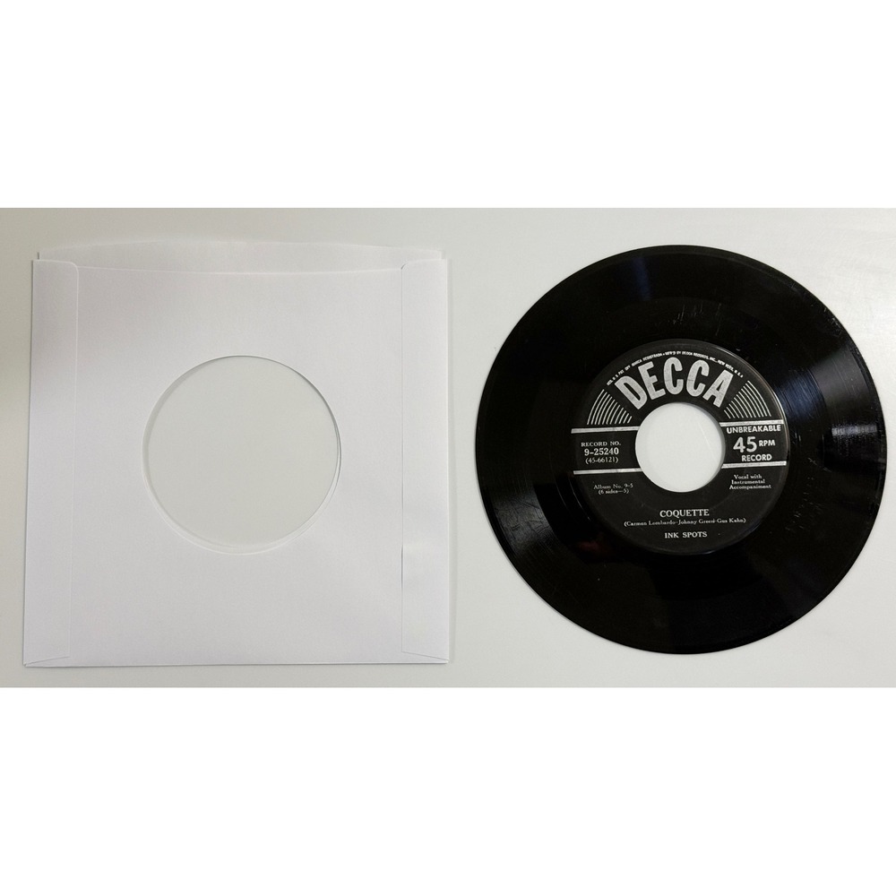 Decca Vinyl Record 7 Inch 45 RPM Black Coquette Ink Spots‎ 9-25240